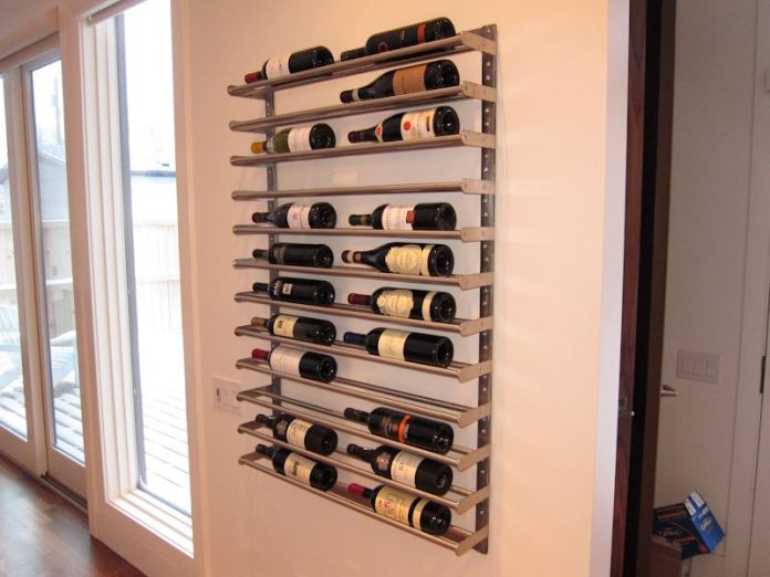 Ikea wine rack in Melbourne